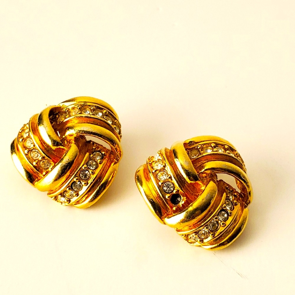80's Clip-On Vintage Classic Love Knots Earrings